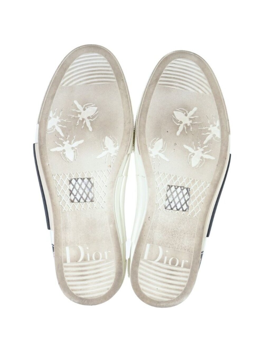Dior High Top Oblique Sneakers All Over Pattern Cut White Black - Picture 5 of 6